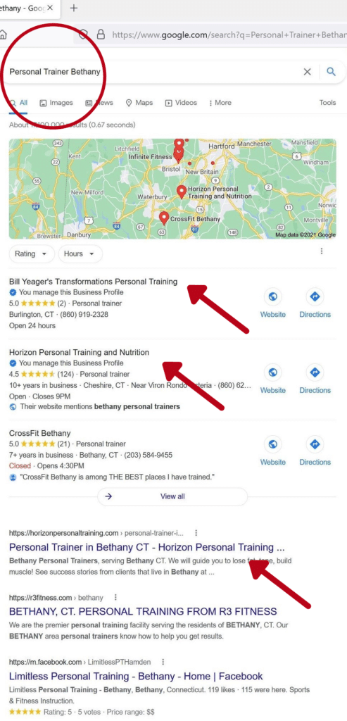 Seo for personal trainers example Seo for personal trainers example