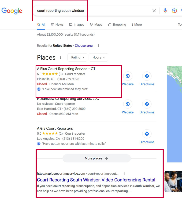 Seo Stamford CT results